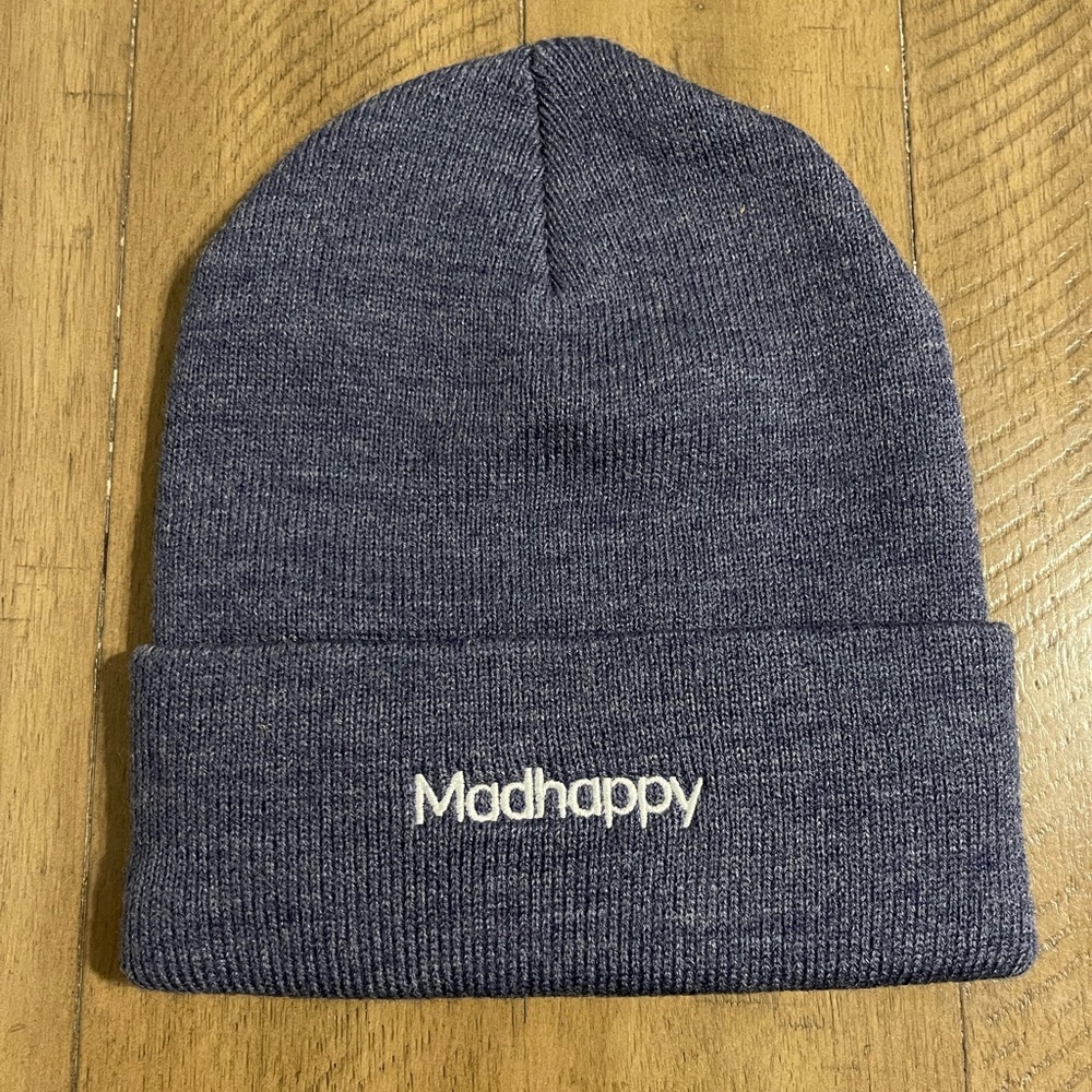 NWOT MADHAPPY AUTUMN COLLECTION BEANIE DENIM BLUE UNISEX